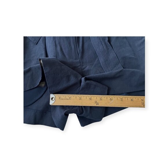 Ulla Johnson Abri Shorts Midnight Blue Paperbag Waist Belted Pleated Size 4 NWT - Picture 14 of 14